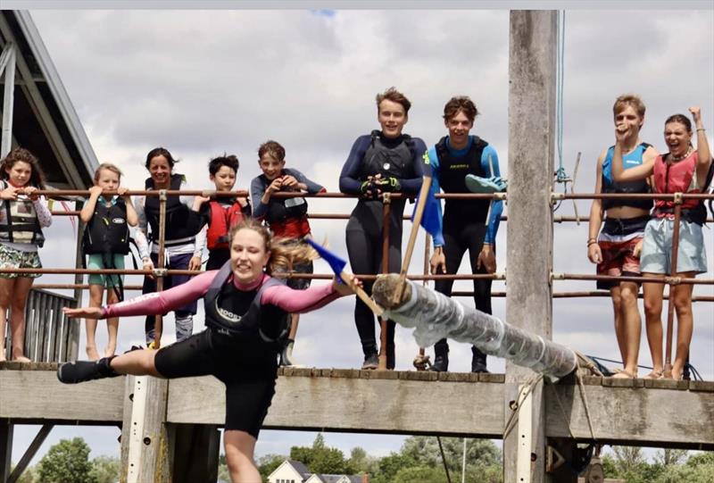 Success on the slippery pole for cadet skipper Jess Haigh at the Blackwater Sailing Club 125th Anniversary Regatta - photo © Zoe Nelson