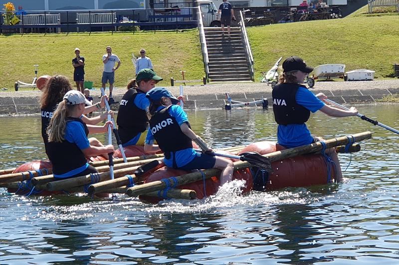 Raft building for yellow fleet - Chipmates camp at Chipstead SC - photo © CSC