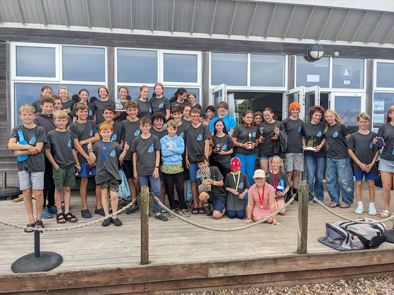 Starcross Yacht Club Junior Regatta prize giving photo copyright Dougal Scott taken at Starcross Yacht Club