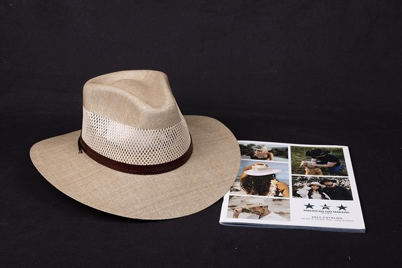 More akin to menu from a Chinese restaurant, or a phone book - American Hat Makers catalogue and my new 'Florence' hat photo copyright John Curnow taken at 