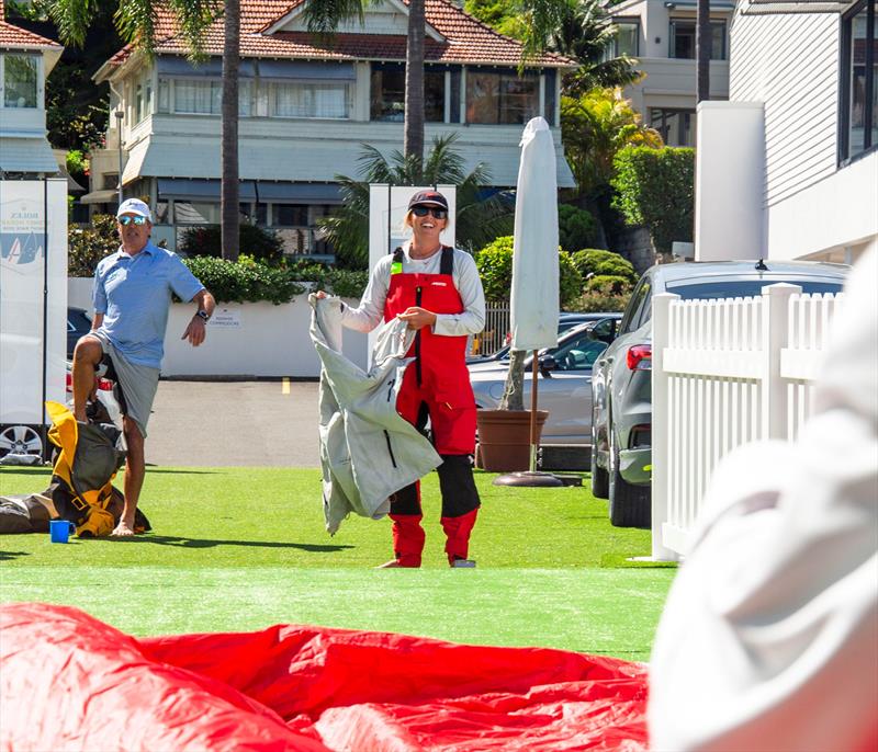 Martin Cross and Meg Niblett during the physical challenge - photo © RSHYR / Ashley Dart