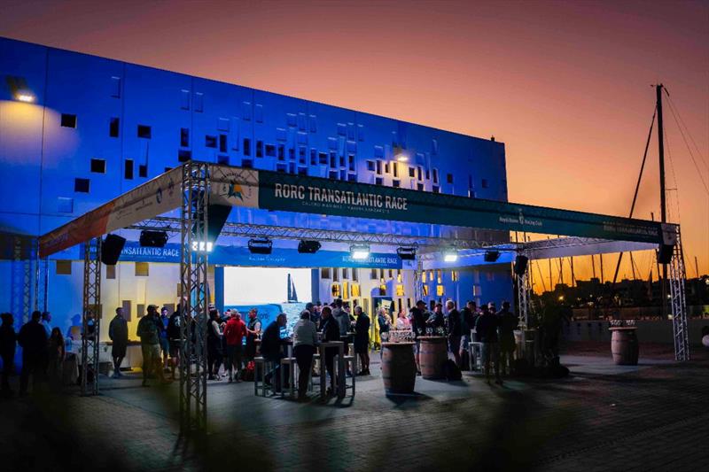 Sharing stories and strategies at the cheese and wine evening at Marina Lanzarote - photo © James Mitchell / RORC