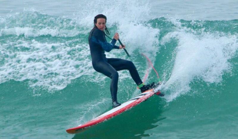 Holly Bassett rides the waves - photo © RYA