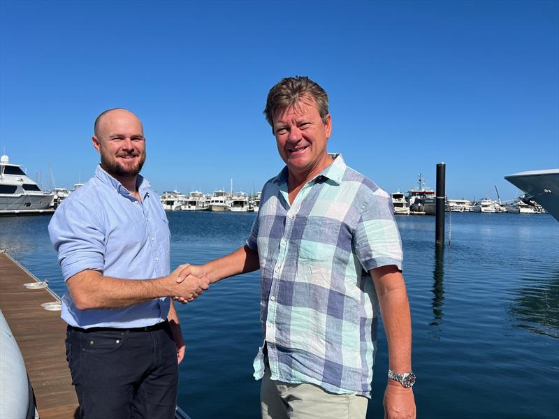 Dane Morris, Marine Structures Director with Michael Sier, JMC CEO in WA photo copyright Marine Structures taken at 