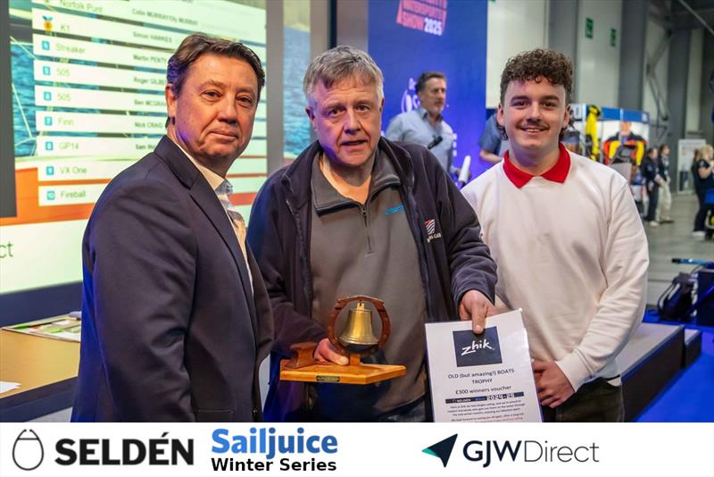 Seldén Sailjuice Winter Series Prize Giving: Zhik Old Boats Tropyhy, Paul Young & Igor Bakowski (Enterprise) - photo © Tim Olin / www.olinphoto.co.uk