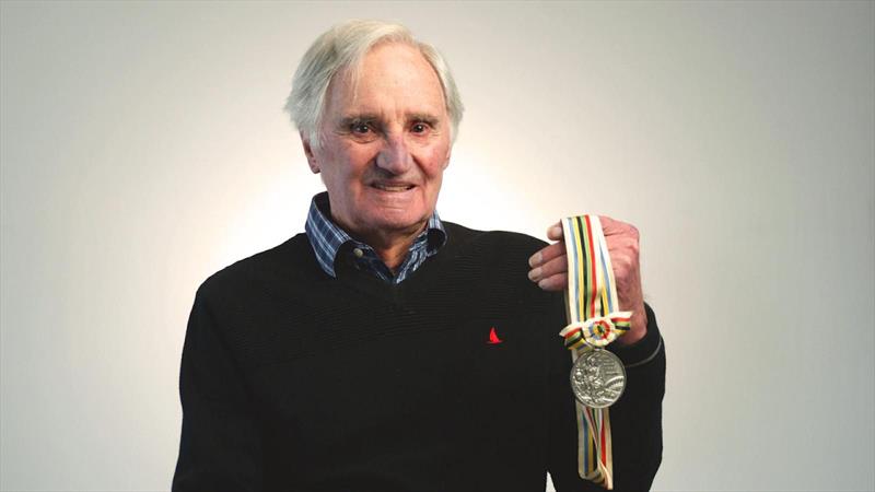 Keith Musto with his 1964 Olympic Silver medal - photo © Musto