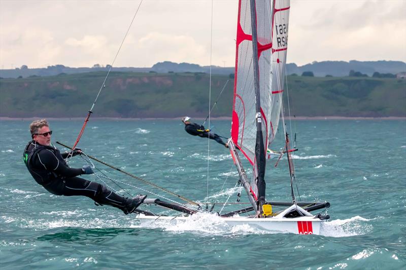 Andy Rice - Noble Marine UK Musto Skiff National Championship 2024 photo copyright Tim Olin / www.olinphoto.co.uk taken at Filey Sailing Club and featuring the Musto Skiff class