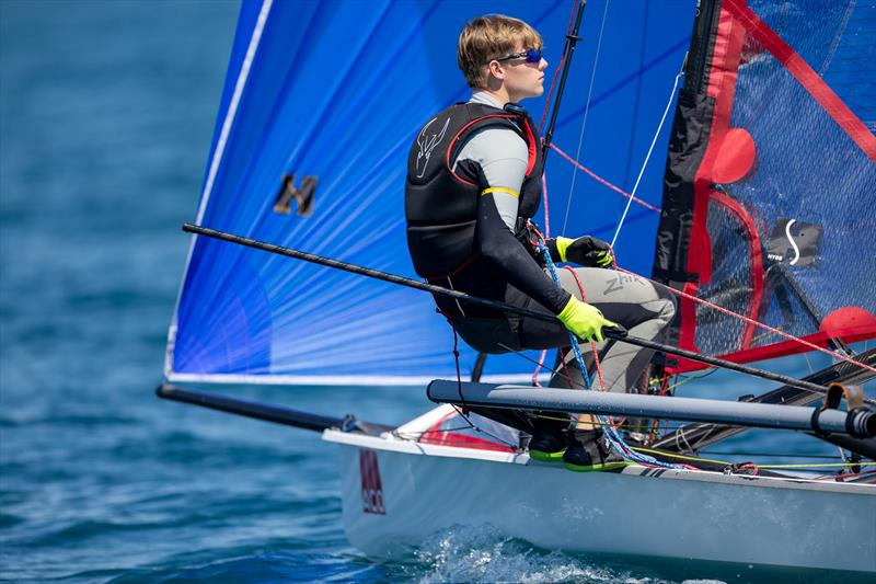 Edgar Stalleicken - Day 4 of the ACO 13th Musto Skiff 2024 Worlds at the WPNSA - photo © Michael Oliver