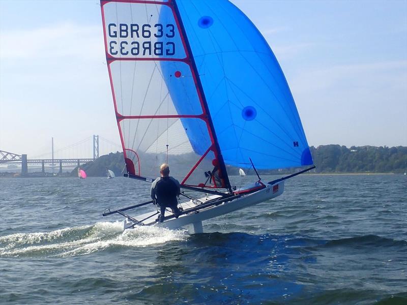 Jono Shelley in the Musto Skiffs at the 2024 Scottish Skiffs Regatta - photo © Dalgety Bay Sailing Club