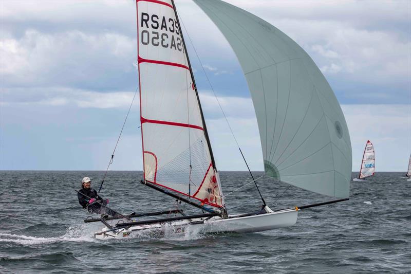 Brennan Robinson at the 2021 Noble Marine UK Musto Skiff National Championships - photo © Tim Olin