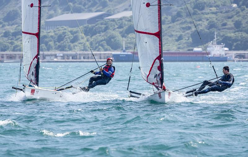 Alexander Greil at the ACO 13th MUSTO Skiff World Championship 2024 in Weymouth & Portland - photo © Michael Oliver