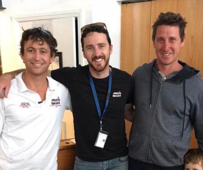 Paul Newman wins the Australian National Championship 2023 (L-to-R: Matthias Houvenagel, Paul Newman, and Jon Newman) - photo © Paul Newman