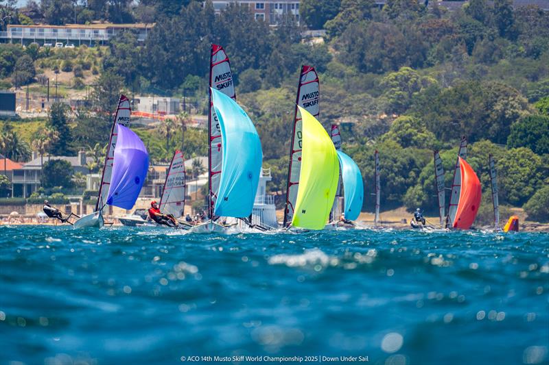 ACO 14th Musto Skiff World Championship 2025, Sydney, Australia Day 2 - photo © Tidal Media Australia for Down Under Sail