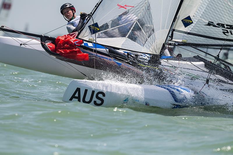 Nacra 15 - AUS - Day 2 - World Youth Sailing Championships, Corpus Christi, Texas - photo © James Tomlinson / World Sailing