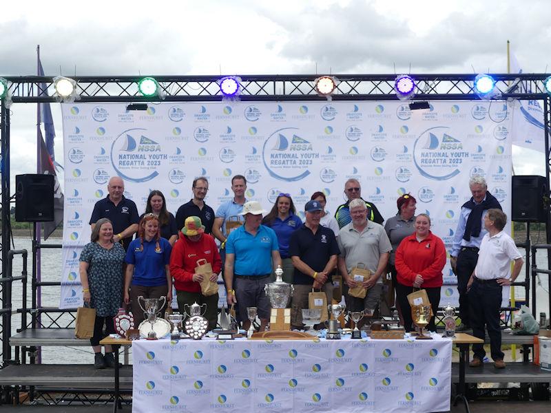 NSSA National Youth Regatta - The team leaders collect the free books on behalf of the competitors - photo © Fernhurst Books / Draycote Water Sailing Club