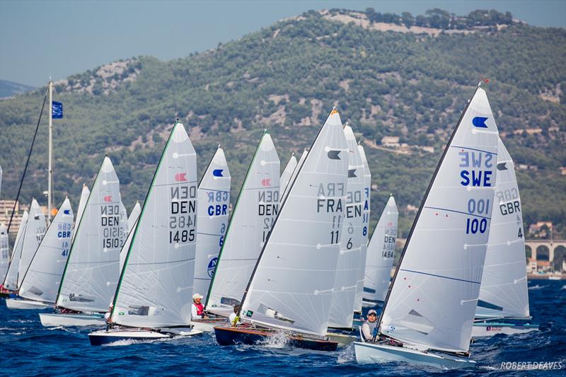 Start of Race 5 - 2018 OK Dinghy European Championship - Day 3 - photo © Robert Deaves