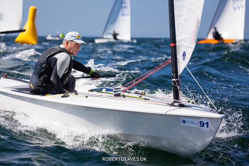 Simon Probert, NZL - OK Dinghy Worlds in Marstrand day 3 - photo © Robert Deaves