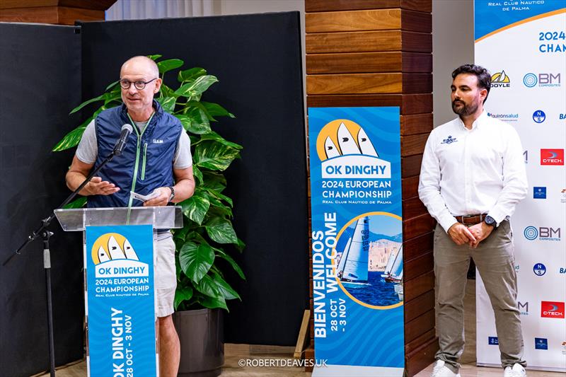 Pontus Gäbel and Hugo Ramon at the OK Dinghy Europeans Opening Ceremony - photo © Robert Deaves / www.robertdeaves.uk