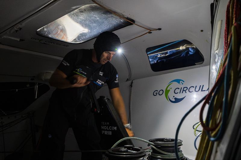 Nicolas Lunven breaks the record on 13th November 2024 during the 10th Vendée Globe - photo © Adrien Nivet / polaRYSE