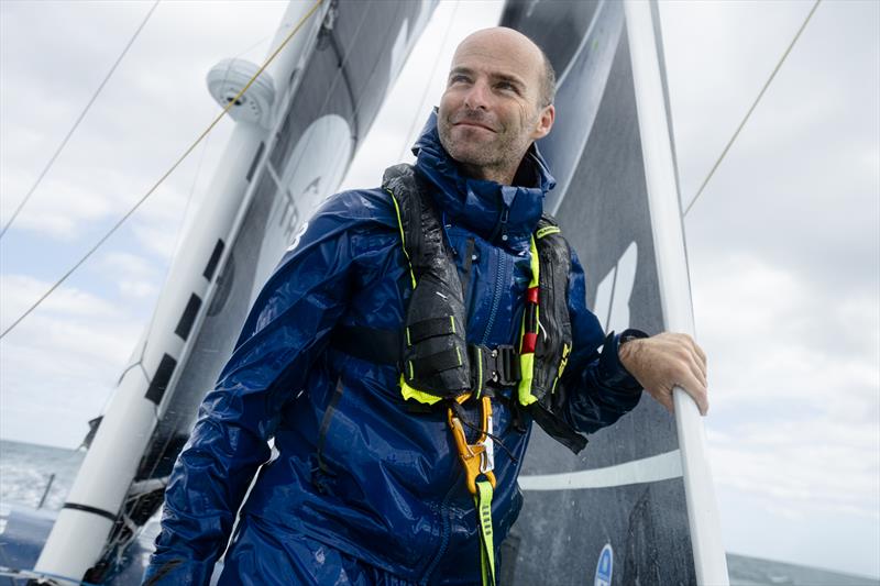 Nicolas Lunven breaks the record on 13th November 2024 during the 10th Vendée Globe - photo © Julien Champolion - polaRYSE / Holcim-PRB