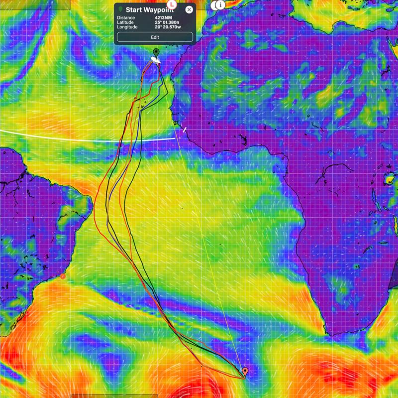 Jean le Cam - Vendee Globe - 1000hrs UTC - Day 6 - November 16, 2024 photo copyright Predictwind.com taken at Yacht Club de France and featuring the IMOCA class