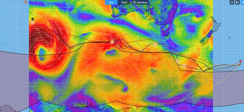 Wind forecast - Youann Richomme - northen most group - Vendée Globe race - 1800hrs UTC December 5, 2024 photo copyright Predictwind/Sail-World taken at Royal New Zealand Yacht Squadron and featuring the IMOCA class