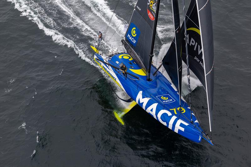 Charlie Dalin aboard MACIF Santé Prévoyance - 2024 Vendée Globe photo copyright Jean-Marie Liot / Alea taken at  and featuring the IMOCA class