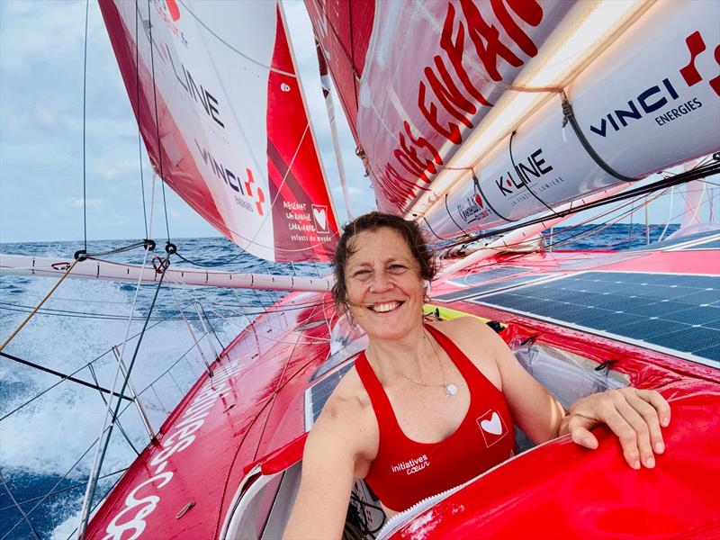 Photo sent from the boat Initiatives-Coeur skippered by Sam Davies during the Vendée Globe sailing race on January 13 - photo © Sam Davies #VG2024