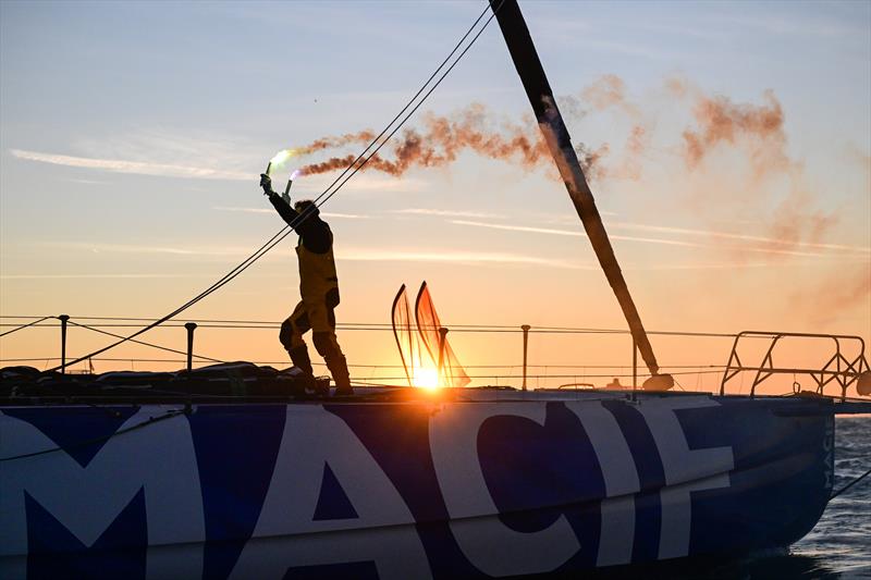 Charlie Dalin (FRA), skipper of MACIF Santé Prévoyance, is pictured after winning the 2024 Vendée Globe, on January 14, 2025 in Les Sables d'Olonne, France - photo © Vincent Curutchet / Alea