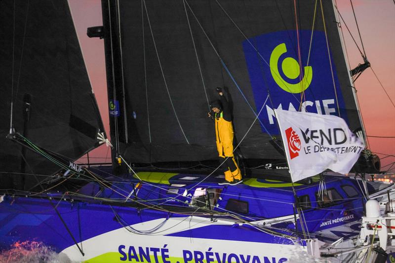 Charlie Dalin (FRA) is photographed after winning the Vendée Globe, on January 14, in Les Sables d'Olonne, France - photo © Jean-Marie Liot / Alea