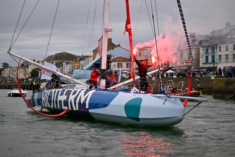 Paul Meilhat on Biotherm finishes 5th in the Vendée Globe 2024-25 photo copyright Jean-Louis Carli / Alea taken at  and featuring the IMOCA class