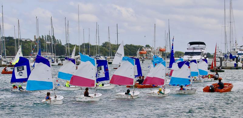 Hamble River Sailing Club Centenary Celebration photo copyright Gill Pearson taken at Hamble River Sailing Club and featuring the Optimist class