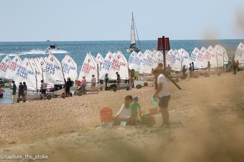 Magic Marine Optimist open meeting at Hayling Island photo copyright Dave Dobrijevic / Capture the Stoke taken at Hayling Island Sailing Club and featuring the Optimist class