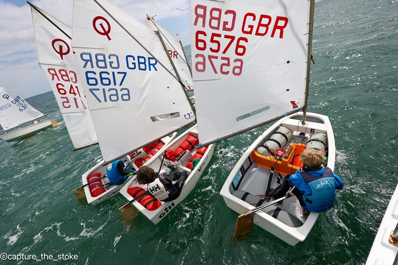 Magic Marine Optimist open meeting at Hayling Island photo copyright Dave Dobrijevic / Capture the Stoke taken at Hayling Island Sailing Club and featuring the Optimist class