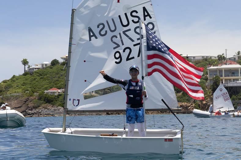 31st International Optimist Regatta - The USA's Levi Hibbs, Green Fleet Winner photo copyright Matias Capizzano taken at St. Thomas Yacht Club and featuring the Optimist class