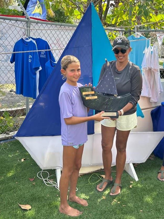 Ira Hadley, Optimist National Champion at the CG United Insurance SVG Youth National Sailing Championships 2024 photo copyright Jenny Trumble taken at  and featuring the Optimist class