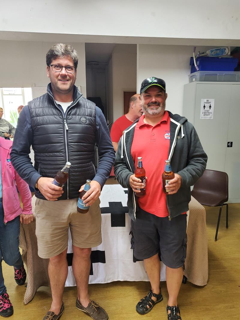 Terry Curtis and Peter Grieg win the Isle of Sheppey Osprey Open photo copyright Lee Marriott taken at Isle of Sheppey Sailing Club and featuring the Osprey class