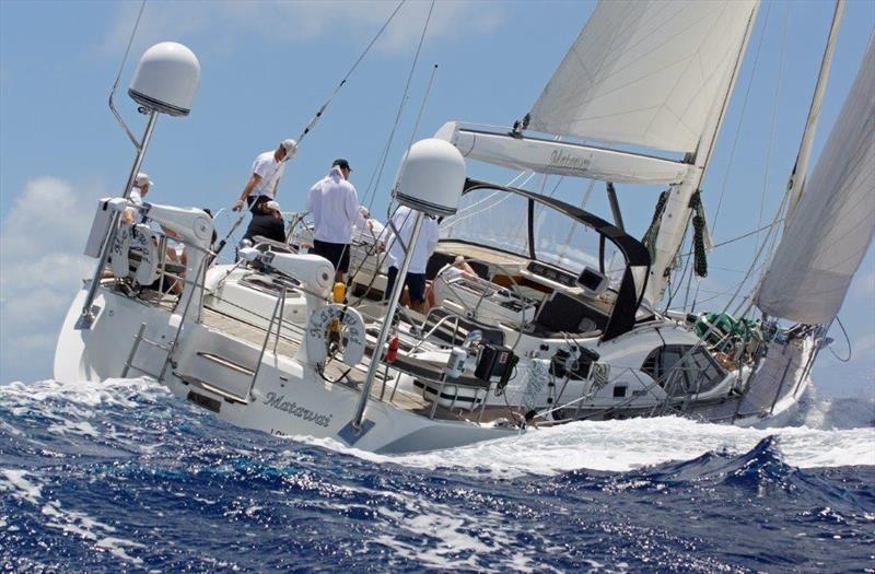 Matawai on day 1 of Oyster Regatta Antigua photo copyright Kevin Johnson Photography taken at  and featuring the Oyster class