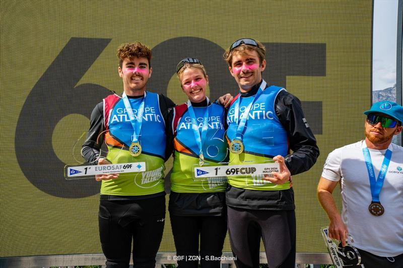 Groupe Atlantic wins the 69F Circuit and the EUROSAF 69F Europeans photo copyright ZGN - S.Bacchiani taken at Fraglia Vela Malcesine and featuring the Persico 69F class