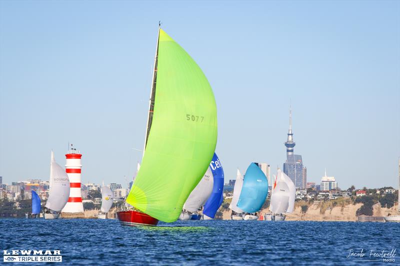 Race 1 Lewmar Triple Series - July 13, 2024 photo copyright Jacob Fewtrell Media taken at Royal New Zealand Yacht Squadron and featuring the PHRF class