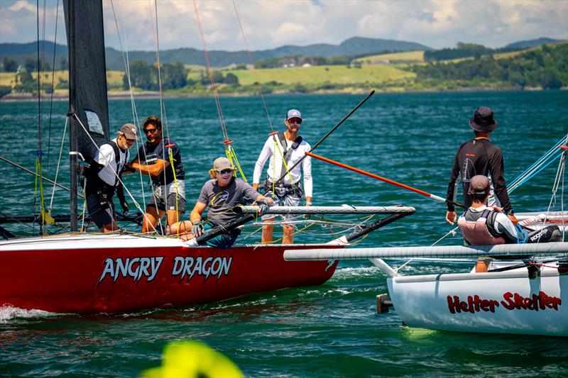 Angry Dragon and Helter Skelter - Sports boats - Day 3 - Bay of Islands Sailing Week - January 25, 2025 photo copyright Jacob Fewtrell Media taken at Bay of Islands Yacht Club and featuring the PHRF class