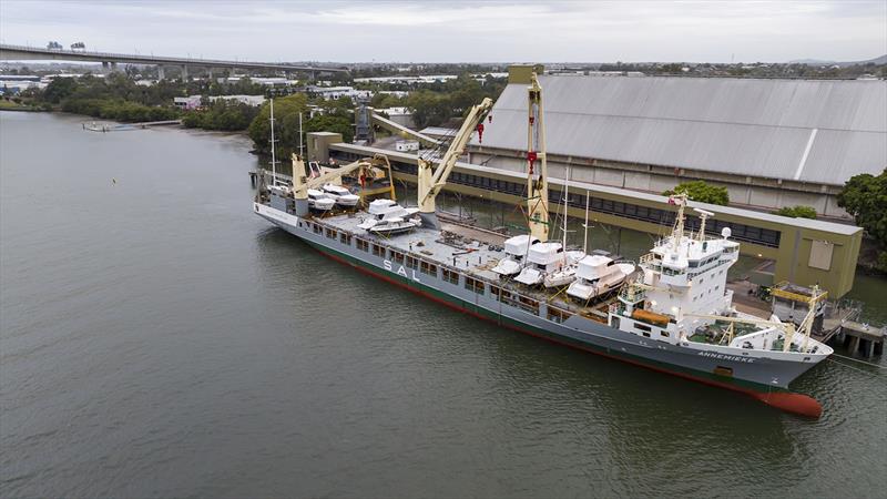 Ship load of Maritimos bound for overseas customers photo copyright Maritimo taken at  and featuring the Power boat class