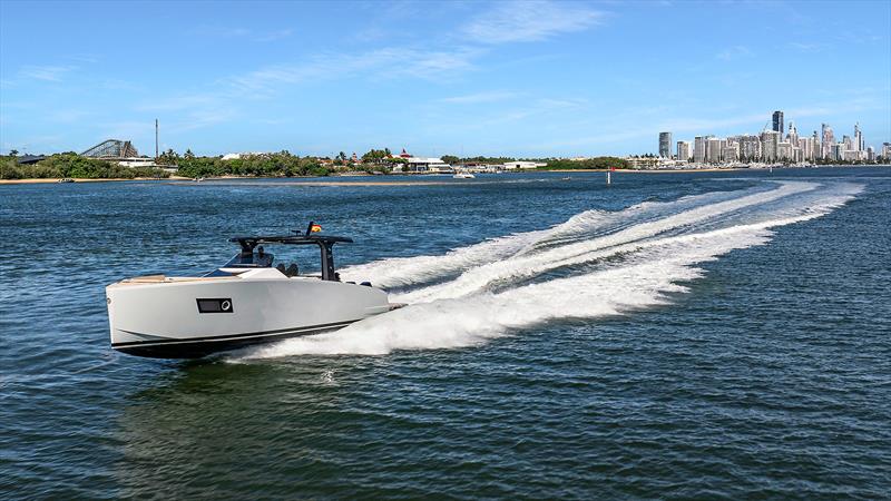 Giddy Up! 40 knots plus - Tesoro T40 photo copyright The Yacht Sales Co taken at  and featuring the Power boat class