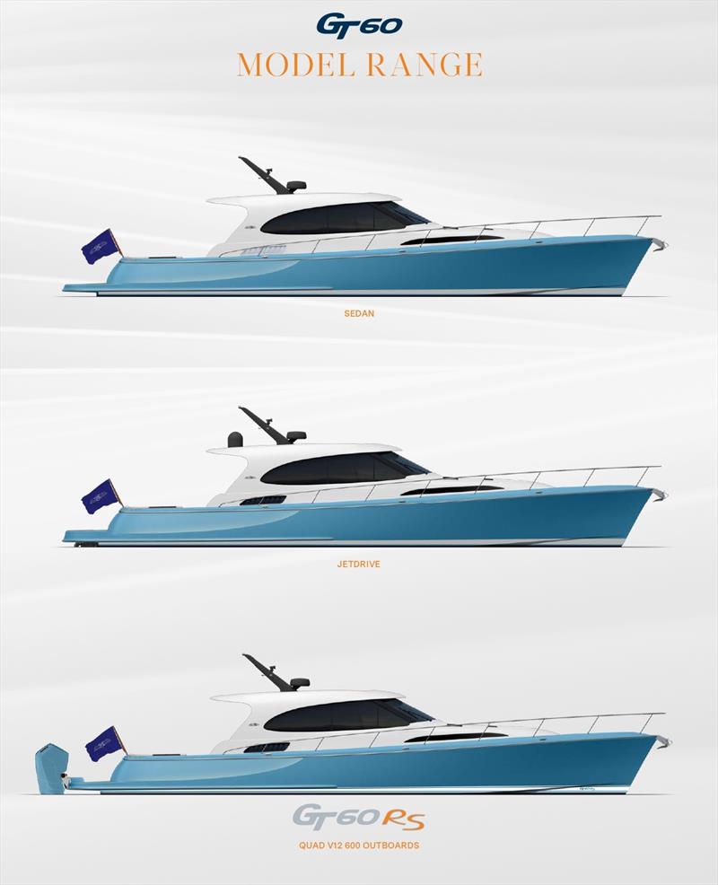 Palm Beach GT60 model range photo copyright Palm Beach Motor Yachts taken at  and featuring the Power boat class