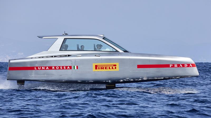 Luna Rossa Prada Pirelli sailed for the first time their Hydrogen Support Vessel - photo © Luna Rossa Prada Pirelli / Studio Borlenghi