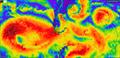 Current prognosis (2200hrs UTC) showing low presure cells advancing Cape Horn - Dec 28 2024 © Predictwind