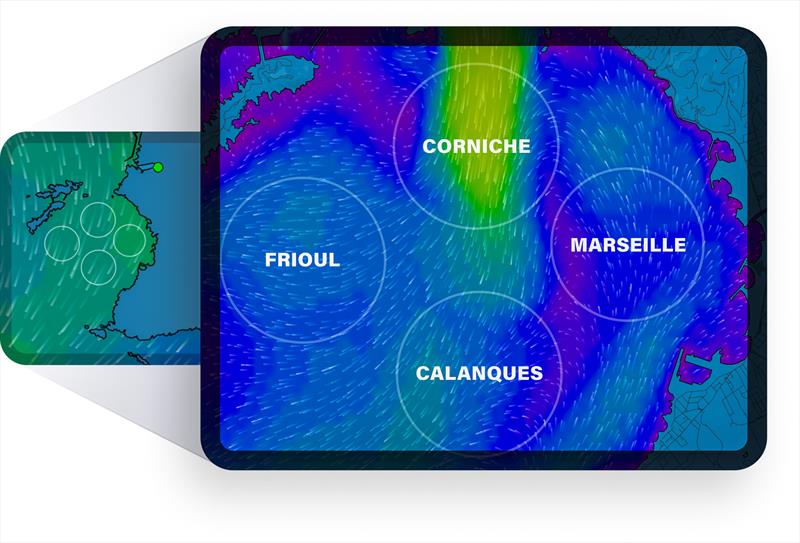 Predictwind current/tide forecast - Marseille -  July 2024 - photo © Predictwind