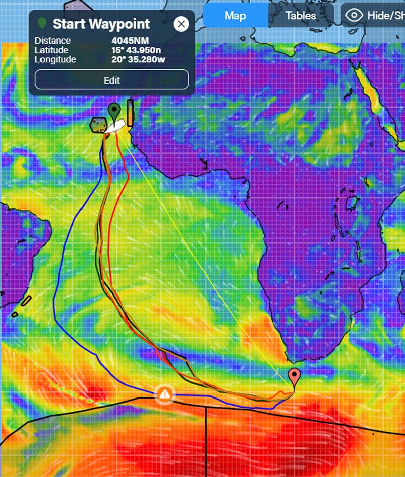 Weather routing - 0200UTC - November 19, 2024 photo copyright Predictwind taken at Royal New Zealand Yacht Squadron and featuring the  class