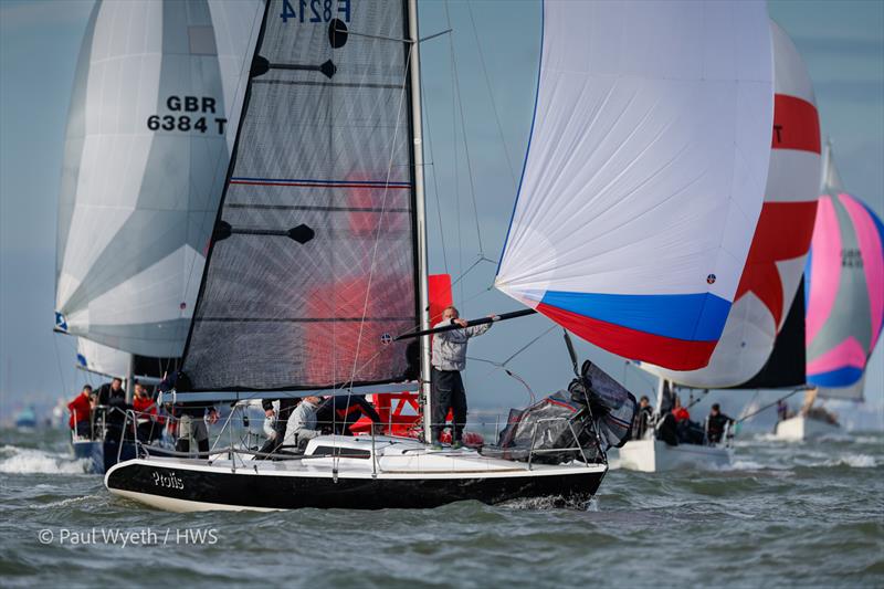 Protis - Hamble Winter Series 2024 Race Week 6, sponsored by Key Yachting photo copyright Paul Wyeth / www.pwpictures.com taken at Hamble River Sailing Club and featuring the Quarter Tonner class