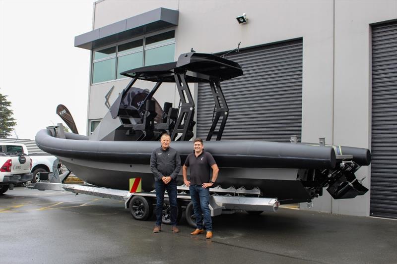 Christopher Boyle, Executive Chair, Fabrum (left) with Will King, Founder, King Watercraft (right) and H2Ocean photo copyright Fabrum / King Watercraft taken at  and featuring the RIB class